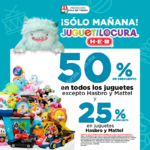 Juguetilocura HEB: Todos los juguetes a mitad de precio y 25% en Hasbro y Mattel sólo hoy 1 de noviembre