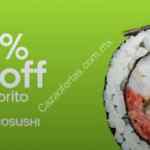 Código Uber Eats de 40% de descuento en pedidos de sushi este fin de semana