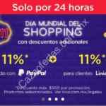 Promoción Linio Día Mundial del Shopping: 11% de descuento adicional al pagar con Paypal