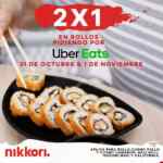 2x1 en Nikkori Sushi en pedidos por Uber Eats solo por hoy