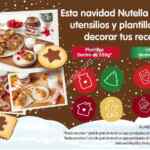 Promoción Nutella Navidad 2019: Utensilios y plantillas navideñas GRATIS en frascos de Nutella