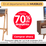 En Office Depot hasta 70% de descuento en el departamento de muebles