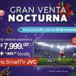 En Office Max Venta Nocturna 28 y 29 de noviembre: Smart TV JVC a $999 en la compra de $7,999