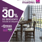 Promoción Suburbia: Hasta 30% de descuento en todos los muebles