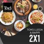 2x1 en Toks platillos seleccionados en pedidos por Rappi por introducción