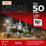 Turibus Buen Fin 2019: Circuito nocturno a $50 + 2 niños gratis