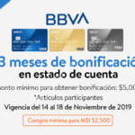 Walmart BBVA Bancomer Buen Fin 2019: 18 meses sin intereses + 3 de bonificación