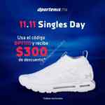 Cupón Dportenis Singles Day 2019 de $300 de descuento