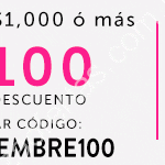 Código ösom de $100 y $500 de descuento en compras de $1,000 y $2,000