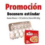 Promoción Oxxo de paquete de salchichas a $5 en la compra de una docenera de huevo