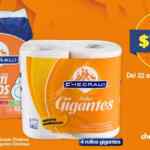 En Chedraui papel higiénico 4 rollos gigantes o detergente en polvo multiusos a $14.90 cada uno