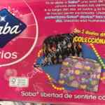 Promoción Saba Neceser GRATIS en paquete de 90 protectores (paquete a $63 pesos)