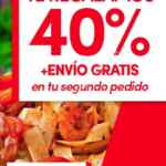 Promoción Sin Delantal: 40% de descuento en tu segundo pedido + envío Gratis