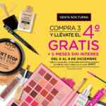 Venta Nocturna Bellísima: 4x3 + 6 meses sin intereses del 6 al 8 de diciembre