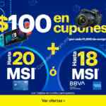 En Best Buy $100 en cupones por cada $1,000 de compra + 18 MSI con tarjetas de crédito participantes