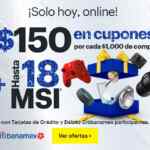 Promoción Best Buy de $150 en cupones por cada $1,000 de compra + 18 MSI con Citi Banamex