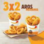 Cupón Burger King de 3x2 en Whopper, aros de cebolla y conos de helado