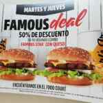 Promoción Carls Jr. Martes y Jueves: 50% de descuento en el segundo combo Famous Star con queso