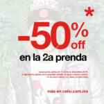 Promoción de navidad Celio: Segunda prenda a mitad de precio