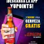 Promoción Cervecería de Barrio: Descarga la app Yupoints y recibe una cerveza GRATIS