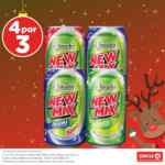 En Circle K 4x3 en bebidas Caribe Cooler y New Mix