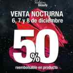 Venta Nocturna GOC Make Up: 50% reembolsable en producto