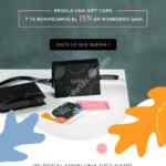 Promoción muebles Gaia de 15% de bonificación en monedero en la compra de gift cards