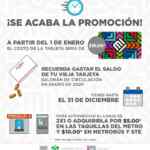 CDMX Tarjeta de Movilidad Integrada a $5 y 2x1 en canje hasta el 31 de diciembre