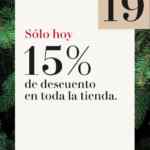 Promoción H&M 12 Días de Navidad 19 de diciembre: 15% de descuento en toda la tienda física