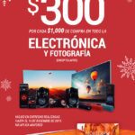 En La Comer $300 de descuento por cada $1,000 de compra en electrónica y fotografía