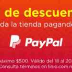 Promoción Linio de 10% de descuento adicional al pagar con PayPal