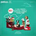 Ofertas de Navidad Petco con hasta 30% de descuento en ropa, alimentos y más