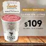 Promoción Especial Santa Clara: Litro de helado tradicional o gourmet a sólo $109 del 9 al 15 de diciembre