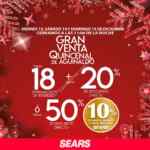 Venta Quincenal de Aguinaldo Sears 13 y 14 de diciembre: Hasta 50% de descuento directo