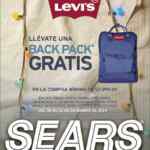 Promoción Levis Sears de mochila Gratis en compras de $2,999 o más