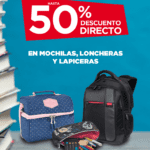 Promoción Sears Regreso a Clases: Hasta 50% de descuento en mochilas, loncheras y lapiceras