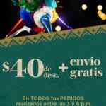 Código Sin Delantal de $40 de descuento + envío Gratis de 3pm a 6pm