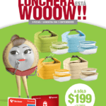 Lonchera + 2 contenedores Guzzini a sólo $199 + 50 puntos en Soriana Mercado (precio regular $599)