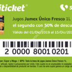 Nuevos Cupones Soriticket Diciembre 2019