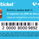 Nuevos Cupones Soriticket Diciembre 2019