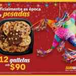 Promoción de Navidad Subway: 12 galletas por $90 pesos