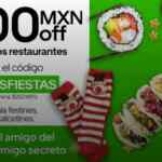 Código Uber Eats Felices Fiestas de $100 de descuento en pedidos de $250 o más