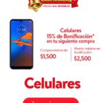 Ofertas Campanadas Walmart de 15% de bonificación en celulares para tu siguiente compra