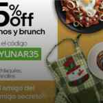 Código Uber Eats de 35% de descuento en desayunos y $60 de descuento en comidas