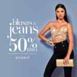 En Studio F hasta 50% de descuento en blusas y jeans hoy sábado en tienda online