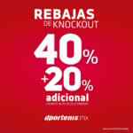 Rebajas de knockout Dportenis: 40% de descuento + 20% adicional
