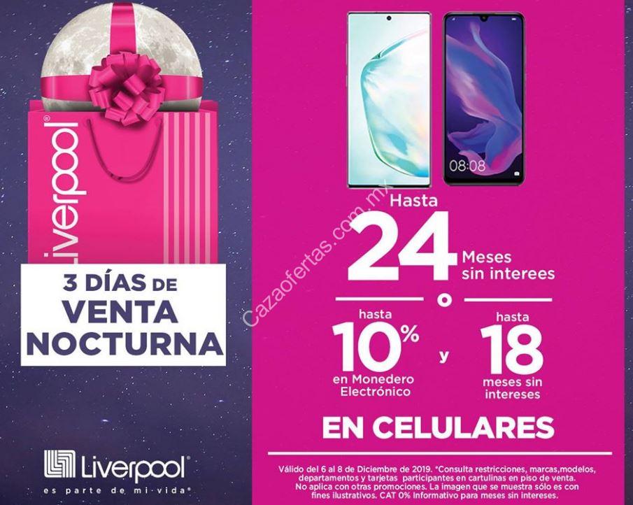 Venta Nocturna Liverpool 6 al 8 de diciembre: Hasta 30% de descuento ó 20%  en monedero + 20 msi