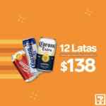 En 7-Eleven promociones de cervezas Corona, Victoria, Tecate, Indio y más