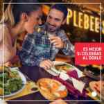 Promoción Applebees de 2 entradas + 2 platillos + 2 bebidas por $339
