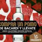 Promoción Bacardí de calcetines navideños Gratis en la compra de una botella en restaurantes participantes